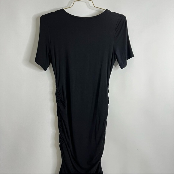 Tart Maternity Dress Size XS Black Rouched Side Modal Blend Very Soft Jersey - Picture 4 of 9